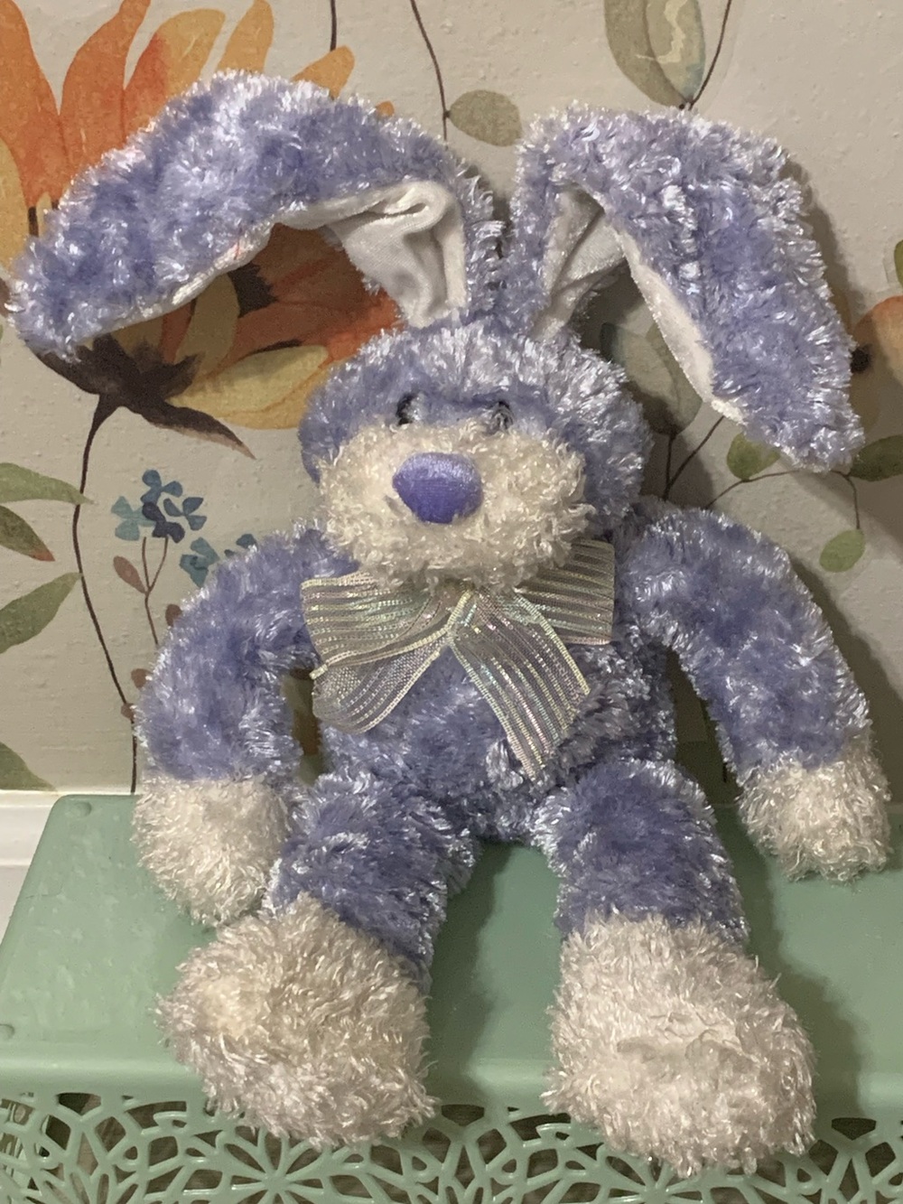NWT DanDee Purple Bunny Vintage Stuffed Animal
